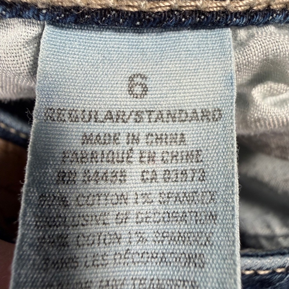 American Eagle Favorite Boyfriend Jeans Womens 6 (FITS 28x30) Blue READ - Picture 13 of 14